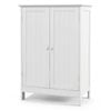 Costway 2-door Cabinet Wooden Storage Cupboard Kitchen Sideboard White