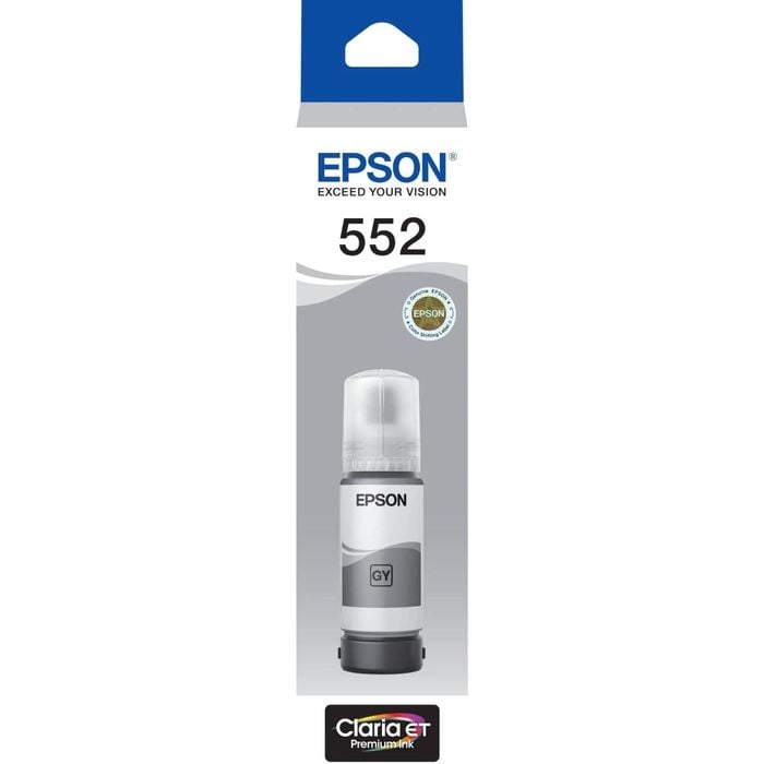 Epson Epson T552 Grey Claria EcoTank 552 Ink Bottle Toner C13T06W592 Genuine Original