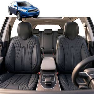 Australian Goose Front Seat Covers for Toyota Kluger 2007 - 2013 (XU40) - PU Leather, Black (2pc)