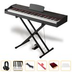 Maestro MDP210BX Contemporary Portable 88-Key Weighted Hammer Action Digital Piano (Black)
