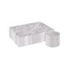 Argon Tableware 12pc Marble Placemats & Round Coasters Set - White