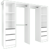Lugna 2400mm White Built In Pack 6