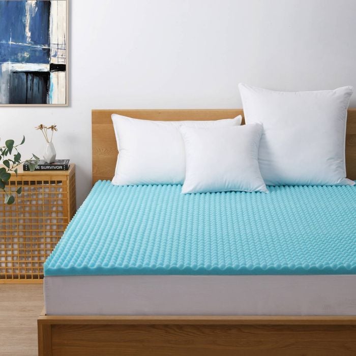 Dreamaker Gel Infused Convoluted Memory Foam Underlay - King Bed