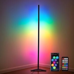 Advwin LED Smart Floor Lamp 139cm RGB Light App & Remote Control