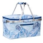 Porta Oceana Coastal Palm Picnic 46cm Basket Camping Outdoor Storage