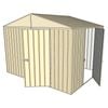 Build-a-Shed 3.0 x 2.3 x 2.3m Gable Single Hinged Side Door Shed - Cream