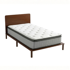 Zinus King Single Arden Bamboo Bed Frame & Pocket Spring Mattress Set, 30cm Euro