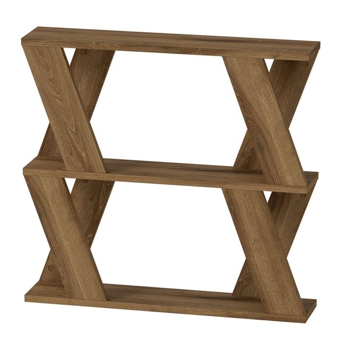 Levede Coffee Table with Magazine Rack in Dark Oak Colour