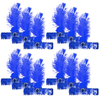 12x 1920s FLAPPER HEADBAND Headpiece Feather Sequin Charleston Gatsby Party BULK Blue