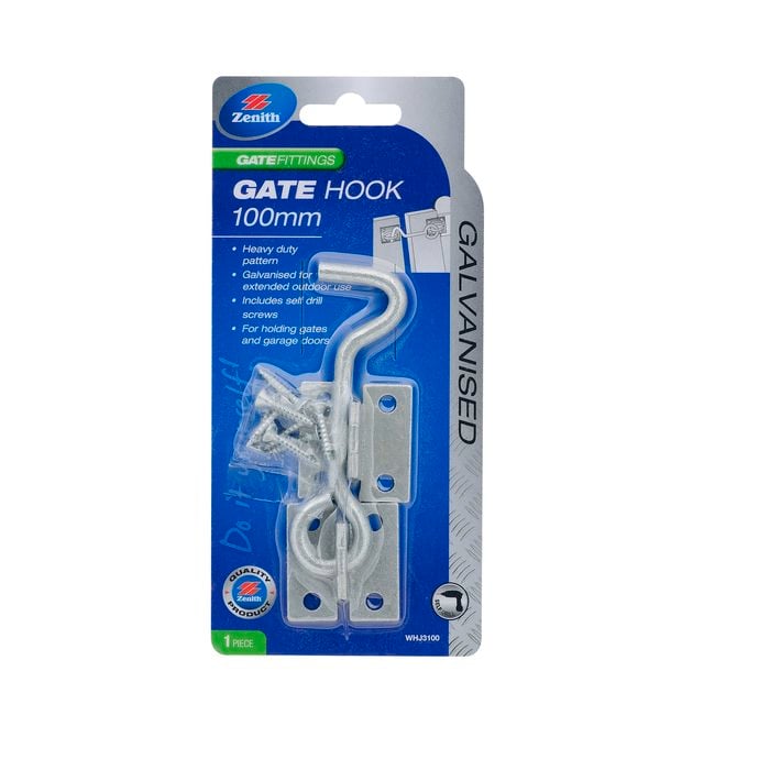Zenith 100mm Galvanised Heavy Duty Gate Hook