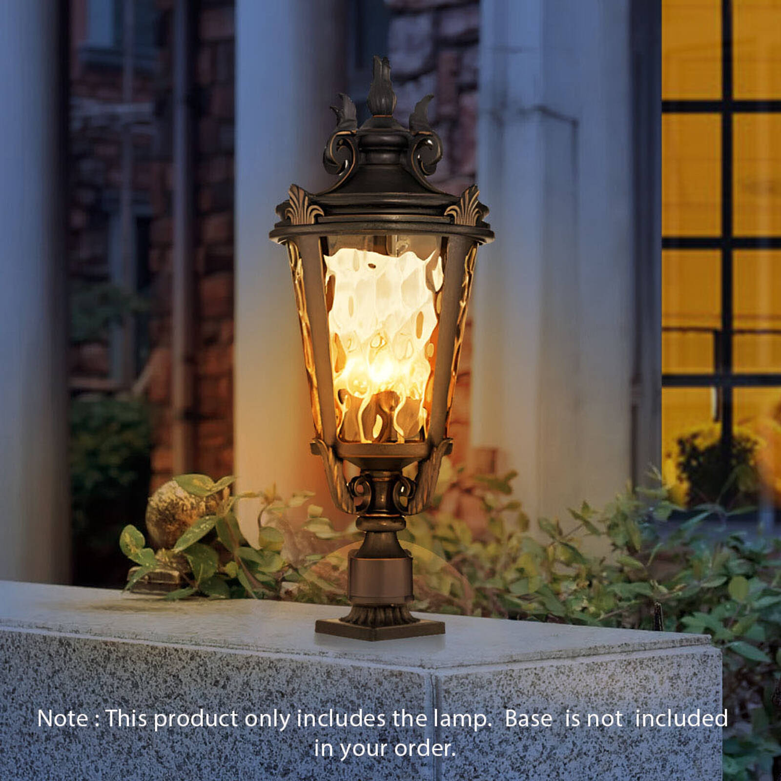 Vintage Lantern 63.5cm Outdoor Post Lantern Light Classic Charm Elegant Patio Antique Inspired Outdoor Lighting Bunnings Australia