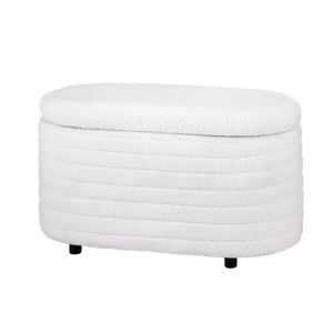 Artiss Boucle Storage Ottoman Oval