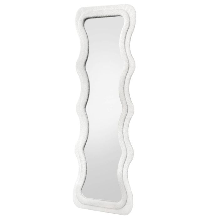 Astin Sinclair 1700 x 600 x 25mm White Boucle Squiggle Mirror