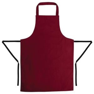 Whites Bib Apron Polycotton Burgundy Hospitality Kitchen Catering Chef Clothing
