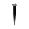 Adoored 40 x 40 x 710mm Black Square Adjustable Furniture Leg