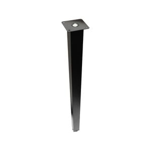 Adoored 40 x 40 x 710mm Black Square Adjustable Furniture Leg