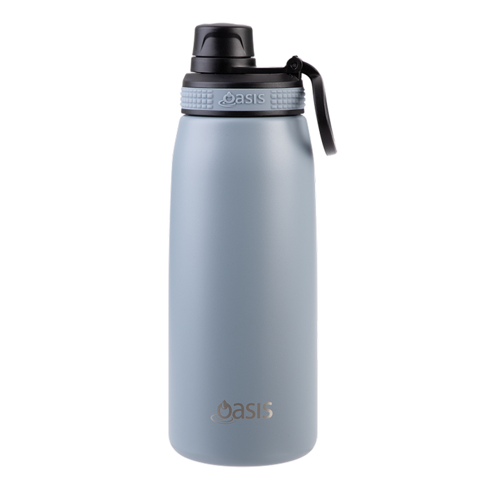 Oasis Double Wall Insulated Sports Bottle with Screw-Cap 780ml - Hazy Blue