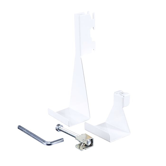 Flexi Storage Home Solutions White Double Slot Over Door Hook
