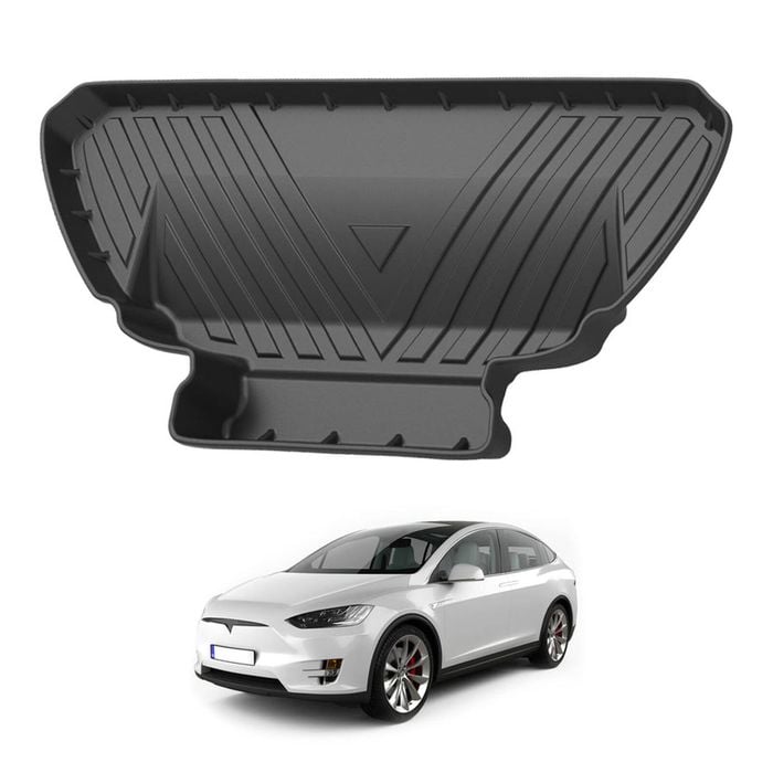 AUSGO FRONT Boot Liner for Tesla Model X 2015-Onwards Cargo Trunk Mat Boot Mat