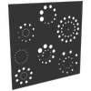 ProtectorAl 300 - 1200 x 300 - 1200mm Dark Charcoal / Gloss White Fireworks Unframed Composite Deco Panel