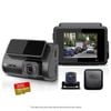 Elinz 2 CH Dash Cam 4K+1080P WiFi GPS Supercapacitor Sony Starvis 128GB U3 Card