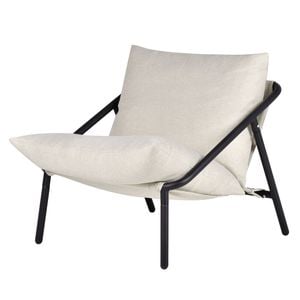 Ufurniture Accent Lounge Armchair w/ Metal Frame & Soft Cushion Comfy Reading Arm Chair Beige