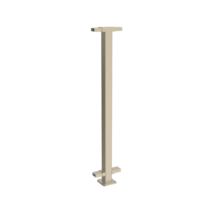 ProtectorAl 1010mm Paperbark Aluminium Flanged Middle Balustrade Post