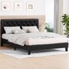Alfordson Bed Frame Queen Size Leather Black