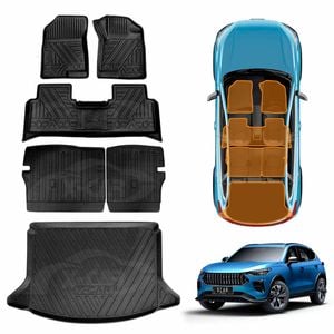Floor Mats Boot Liner Set for GWM Haval Jolion 2024-Onwards All Weather Cargo Kick Back Seat Protector With Lower Boot Level