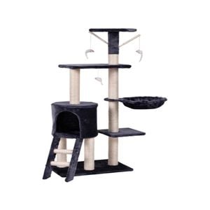 Yes4pets 138cm Cat Scratching Post Tree Post House Tower With Ladder-grey
