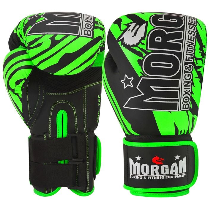 Morgan Bkk Ready Boxing & Muay Thai Gloves  [12oz  Fluro Green]