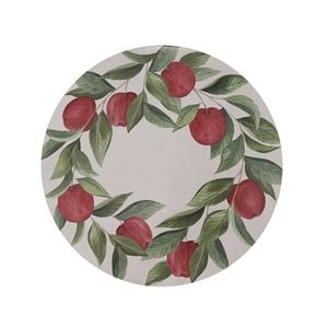 Apples Round Hard Placemat Set 4