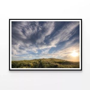 Sunset over a Grassland Trail   Print 100% Australian Made 90x60cm  (Poster)
