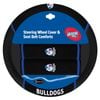 Western Bulldogs Official Afl Steering Wheel Cover And Seat Belt Cover Set