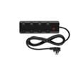 Arlec 4 Outlet Black Surge Protected Powerboard