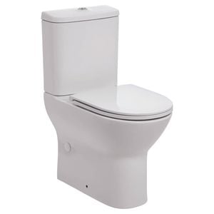 Johnson Suisse Emilia Xtra Rimless White S Trap Flush to Wall Close Coupled Rimless Suite