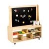 Jooyes Kids Magnetic Standing Easel White And Black Board - 100cm | Easel | 111.5cm