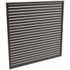 ProtectorAl 1001-2000W X 1001-2000H Satin Black Aluminium Welded Slat Panel Horizontal 18mm Gap - Black