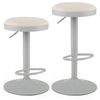Costway Set of 2 Modern Island Kitchen Bar Stools Backless Counter Height Chairs w/Padded Seat-Grey