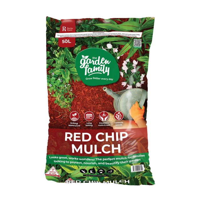 The Garden Family 50L Red Chip Mulch