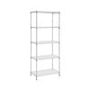 Artiss 5-tier Kitchen Rack Shelf Shelving Unit 60x35x150cm Adjustable Metal Storage Shelves Silver