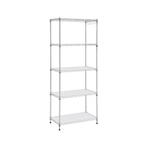 Artiss 5-tier Kitchen Rack Shelf Shelving Unit 60x35x150cm Adjustable Metal Storage Shelves Silver