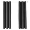 Mollers 120 x 223cm Charcoal Village Single Blockout Eyelet Curtain