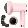 NNEOBA 6-Speed Rechargeable Mini Massage Gun Fat-Reducing, Relaxation Tool Pink