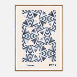 Galrie Bauhaus 1923 Geometric Art Print - Modern Minimalist Wall Decor, Wood Frame, A0 84 x 119cm (33 x 47inch)