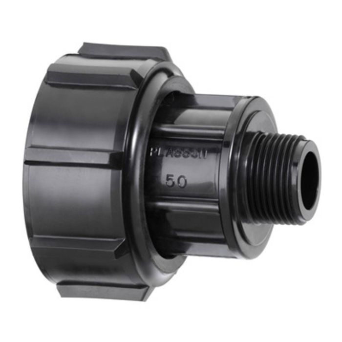 Plasson 63mm x 1" Metric Compression Barrel Union Adaptor