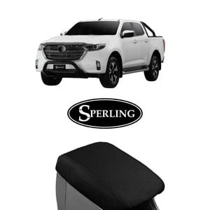 For Mazda Bt50 Tf 2020-on Sperling Custom Black Canvas Car Centre Console Cover