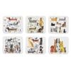 Ashdene Canine Capers Set Of 6 Coasters