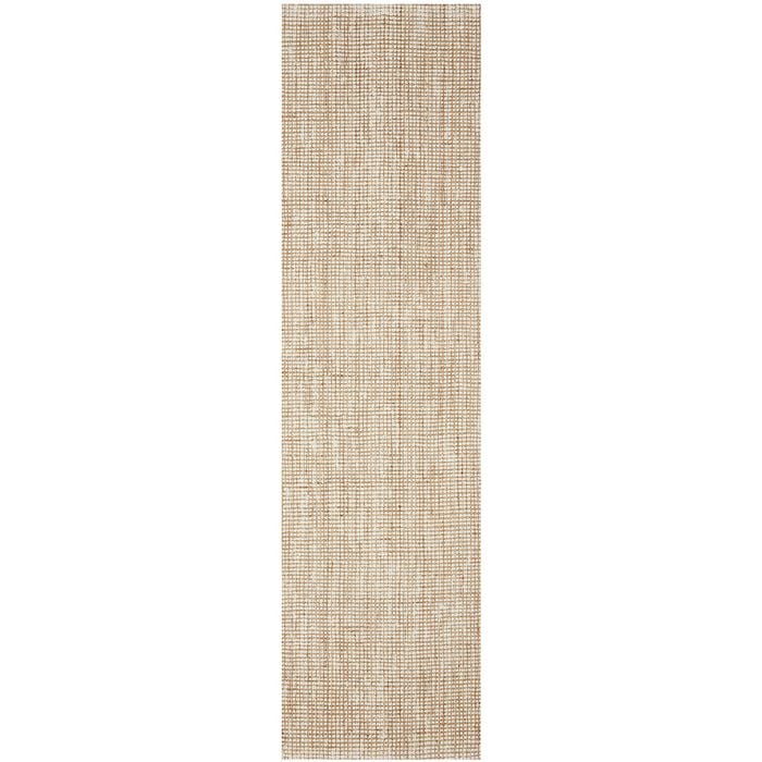 The Rug Connection Mila Marlo Off White 300x80cm - Medium Runner Hand Loomed Jute Indoor Rug