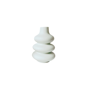 Elegant Collections 23cm White Nordic Bubble Ceramic Vase